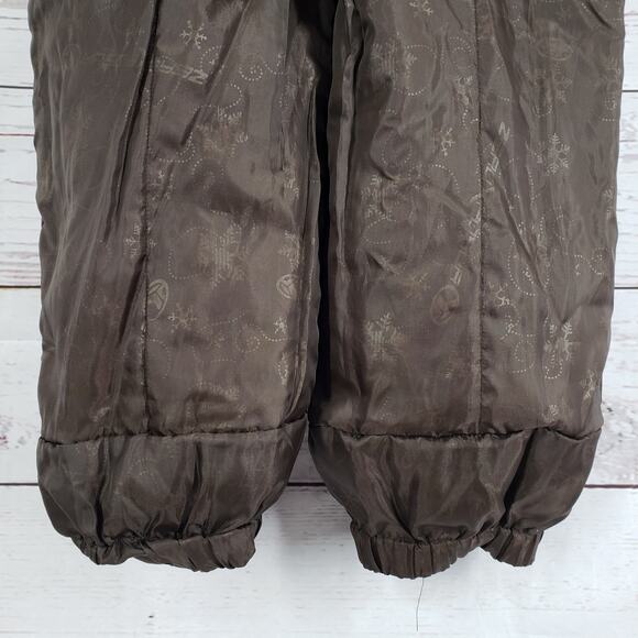 Zero Exposure Girls Brown Snow Ski Bib Overall Pants Size L 6X - Picture 14 of 16